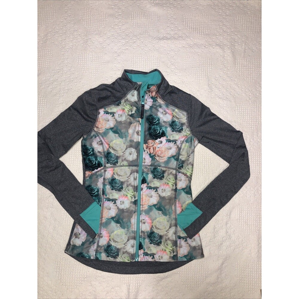 MPG Women's Size Small Full Zip Athletic Jacket Gray Multicolor